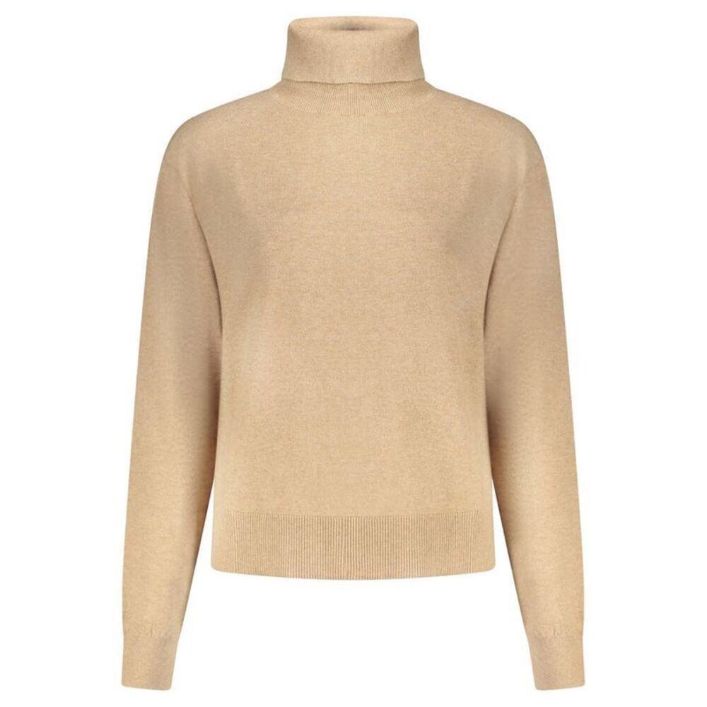Pepe Jeans Turtleneck Long Sleeve Sweater Women Beige Sweaters